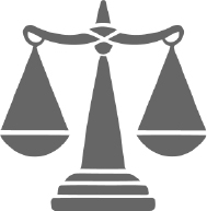 icono de una balanza en color gris